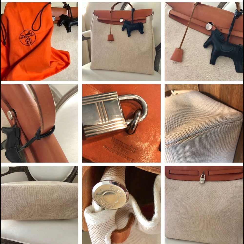 Pre- owned Authentic Hermès Herbag Gm